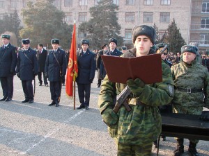 SWEAR IN CEREMONY IN A BORDER UNIT