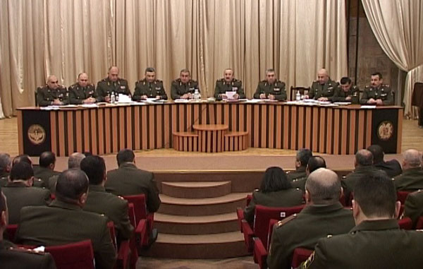 ON NKR ARMY OF DEFENSE MILITARY COUNCIL MEETING