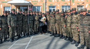A LARGE BAG OF WARMTH FOR SOLDIERS FROM MRS. ANUSH