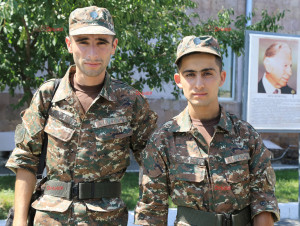 WE STAND SHOULDER TO SHOULDER WITH ARMENIAN SOLDIERS